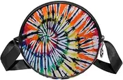 [FVQL] Round Crossbody Bag Purse Messenger Bag Shoulder Bag, colorful pattern