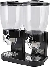 Cereal Dispenser, Dry Food Dispenser, Dual Control, Food Dispenser Organizer Container Storage for Kitchen Nuts Rice Granola (ZoeyilanHdol-11)