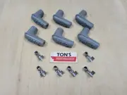Set of 6 MSD Ignition Spark Plug Wire Boots Terminals 90 Degree Right Angle Kit