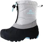 [ICEFACE] Snow Boots for Kids Waterproof Durable and Slip Resistant Winter Snow Boots for Boys and Girls with Insulated Fleece Lining, Perfect for Snowy Adventures. Ideal Snow Boots toddler to Keep Feet Warm