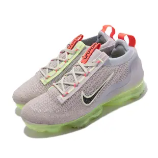 Nike 休閒鞋 Air Vapormax 2021 女鞋 氣墊 避震 針織鞋面 再生材質 運動穿搭 紫綠 DC4112-003 23cm PURPLE/GREEN