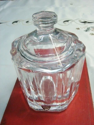 Orrefors honey jar with lid,5" MADE IN IRELAND ORIGINAL