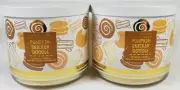 Bath Body Works Candle PUMPKIN SNICKER DOODLE Snickerdoodle 3-wick Jars Lot of 2