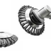 6" Weed Brush Steel Wire Trimmer Wheel Garden LawnMower Grass Cutter Head