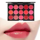 15 Colors Lipstick Palette Cosmetic Palette for Women Teenager Beginners