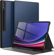 [JETech] Case for Samsung Galaxy Tab S10 Ultra/Tab S9 Ultra 14.6-Inch with S Pen Holder, Slim Folio Stand Protective Tablet Cover, Multi-Angle Viewing (Navy Blue)