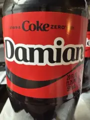 Share a Coke with Damian 2025 Personalized Gift Coca~Cola Bottle 20oz Zero HTF