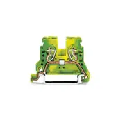 A●10pcs WAGO 870-907 ​2-Conductor Ground Terminal Block 2,50mm² Green-Yellow New