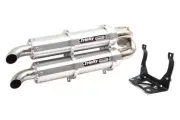 Trinity Dual Slip On Exhaust Muffler For Maverick X3 RS Turbo 2017-24