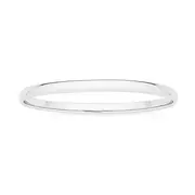 Silver 5mm 60mm Oval Comfort Fit Bangle