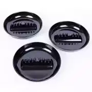 BESUPERT Premium Plastic Ashtray Trash Can Pack of 3 Round Black Large Size f...