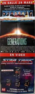 Star Trek Generations 1994 COMBO NEXT VIDEO DOOR PANEL RARE MODEL MOVIE POSTER
