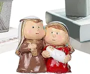 Christmas Nativity - Nativity Set Christmas Decoration | Holy Family Manger Scene, Nativity Figures, Christmas Nativity Scene for Tabletop Mantel