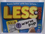 Less is More Board Game Fun Word Letter Card Game Ages 8+ 3-6 Players