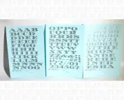 K4 Water Slide Decals Silver 1/2 Inch Money Letters Letter Number Alphabet