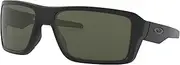 [Oakley] Double Edge Non Polarised Sunglasses, OO9380, Matte Black & Dark Grey, 66mm