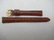 12MM Genuine Lizard Ladies Honey Color Watch Band