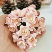 Sakura Flower Mulberry Paper Flower Craft Scrap Booking Flower Wedding Decor