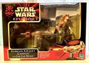 NIB STAR WARS EPISODE I GUNGAN ASSAULT CANON WITH JAR JAR BINKS