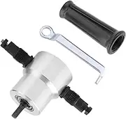 Double-Head Electric Drill, Portable Sheet Metal Cutting Machine Electric Drill Point Knife Accessory Double-Head Cutter