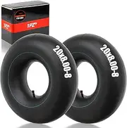 1PZ F3I-28S Hose 20 x 8.00-8 with Straight Valve Stem Replacement for Lawnmowers, Tractors, Shopping Trolleys, Garden Trolleys, Golf Carts