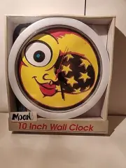 Scramble Campbell Moon 10" Clock 1996 Positive Times 3-D Digitech New W/ Glasses