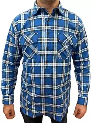 Men'S 100% Cotton Half Placket Long Sleeve Shirt