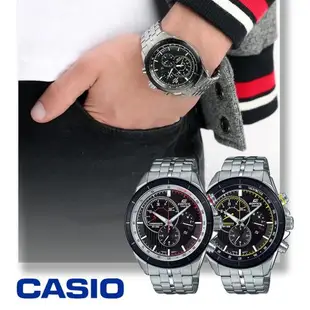 CASIO 卡西歐 EDIFICE 賽車儀錶板酷炫風格 鋼錶帶 計時男錶 EFR-561DB