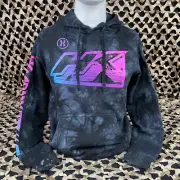NEW HK Army Retro Pullover Hooded Sweatshirt - Midnight Tie Dye - Medium