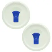 Corningware FW16 Round Vented Plastic Replacement Lid with Blue Tab (2-Pack)