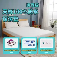 在飛比找momo購物網優惠-【藍貓BlueCat】100%天絲防水保潔枕墊(台灣製造 蘭