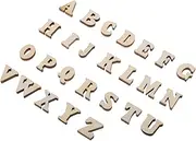 Kisangel 104pcs Natural Wood Letters for DIY Craft Unfinished Alphabet for Spelling Learning Activities Home Decor Vintage Aesthetic for Schools and Kindergartens