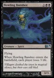 1x FOIL Howling Banshee M11 MtG Magic Black Uncommon 1 x1 Card Cards
