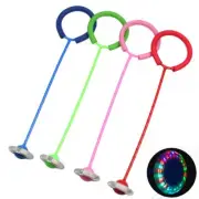 LED Flashing Jumping Ring Colorful Ankle Skip Jump Ropes Sports Swing Ball KU