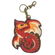 Chala RED DRAGON Key Fob / Coin Purse Keychain Purse Accessory Mystical NWT