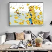Japanese Anime Peripheral Poster Decor Wall Art Canvas Painting Room 21x30cm I