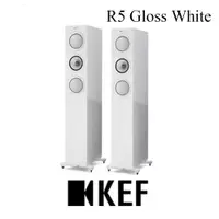 在飛比找PChome商店街優惠-英國 KEF R5 Gloss White 小型三路分音座地
