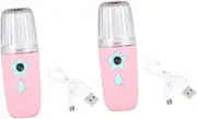 Ipetboom Pcs Handhold Facial Steamer Mist Beauty Sprayer Nano Face Moisturizing Machine Face Skin Moisturizer Flower Shape