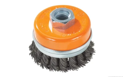 Walter 13G604 Knot Twisted Wire Cup Brush - 6 In. Carbon Steel Brush