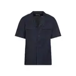 [Dries Van Noten] Dries Van Noten-Blue Cameron Cotton Shirt-Uomo 46 IT