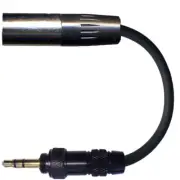 AKG Microphone Adapter TA3F 3 Pin Mini XLR (TA3M) To 3.5mm Screw Lock Jack Plug