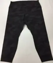 Lululemon Women's Align HR Crop Leggings 21” Nulu LW6BOVS H3DC Black Camo Size 6
