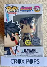 KAWAKI Glow GITD Naruto FE 1384 Funko Pop Vinyl New in Mint Box + Protector