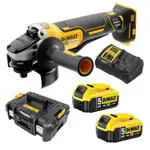 景鴻五金 公司貨 DEWALT 得偉 20V 5.0雙電無刷充電式4" 砂輪機 槳式開關 DCG406P2 含稅價