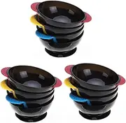 Sets Hair Tinting Bowl Hair Dye Mixing Bowl Set Anti-tilt Suction Cup Salon Dyeing Plastic Silicone Pcs