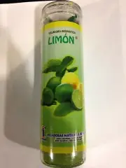 Lemon/Lime (Limon) 7 Day Prepared Scented Green Candle in Glass