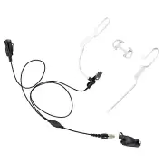 Braided Cable Lapel Mic Quick Release Replacement Earpiece Kit fit Motorola APX