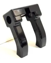 DANIEL BOONE 4" RISE PULLBACK BLACK BILLET HANDLEBAR RISERS W/ TACH MOUNT HARLEY
