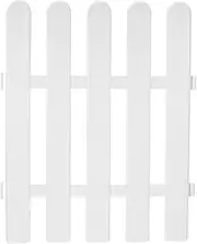 Totority 1 PC Decorative Plastic Picket Fence Garden Display Barrier Long High for Paths Christmas Tree Decorations and Outdoor Spaces