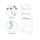 3 Tier Over Washing Machine Storage Premium - Bathroom Laundry Toilet Shelf Unit